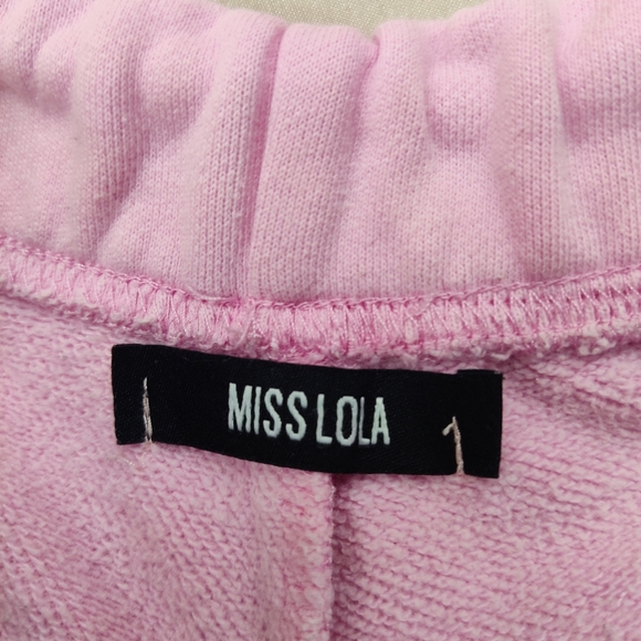 Miss Lola Pink crop hoodie and lower - Picture 7 of 7